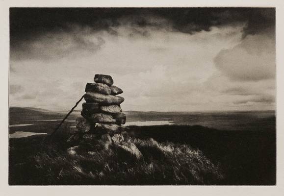 Stacashal, View East, Isle of Lewis, 2013 (photogravure)
