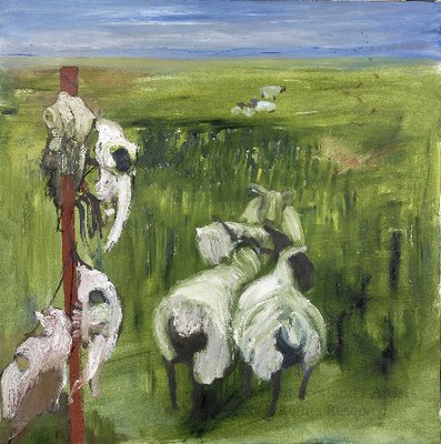 The Sheep Scull Summer - Oil on Canvas