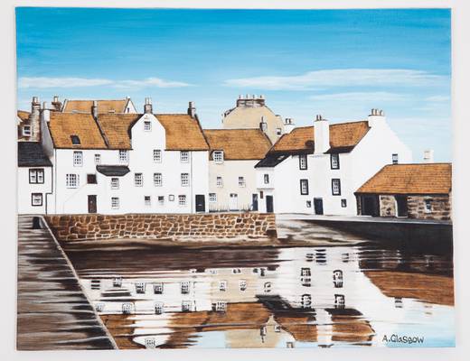 Reflections of Pittenweem - Acrylic on Canvas