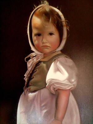 Little Dutch Girl - oil on canvas - 26ins x 20ins
