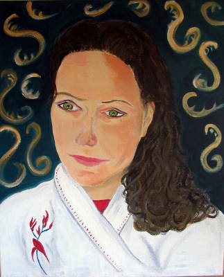 Portrait of Iryna - acrylic on canvas - 50x60cm