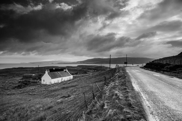 Totaig After Rain, Skye - Mono Photographic Image