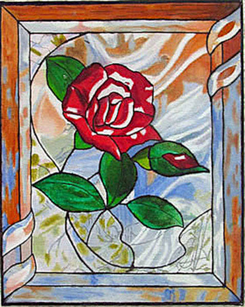 Rose - Oil on Board - 20cm x 25cm