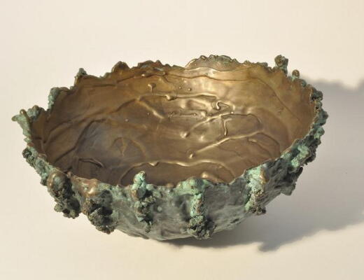 Cartipel - Bowl, Claire McKenna, lost wax cast at the A4A studio bronze foundry