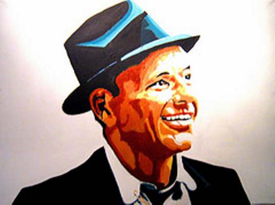 Pop painting of Frank Sinatra