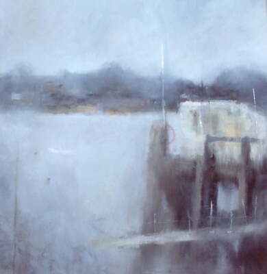 Granton Harbour - Oil on canvas - 70cmx70cm