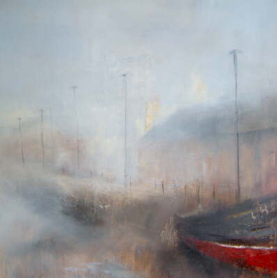 Newhaven Harbour - Oil on canvas - 50cmx50cm