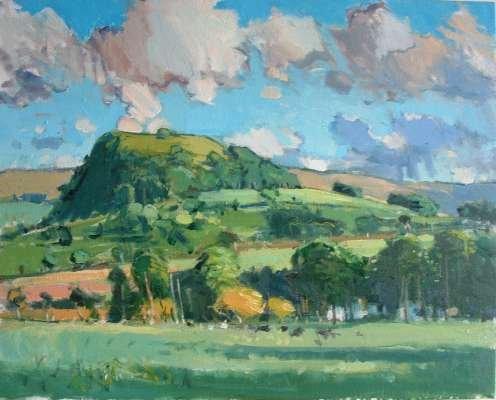 Loudounhill from Meadowfoot - oil on canvas