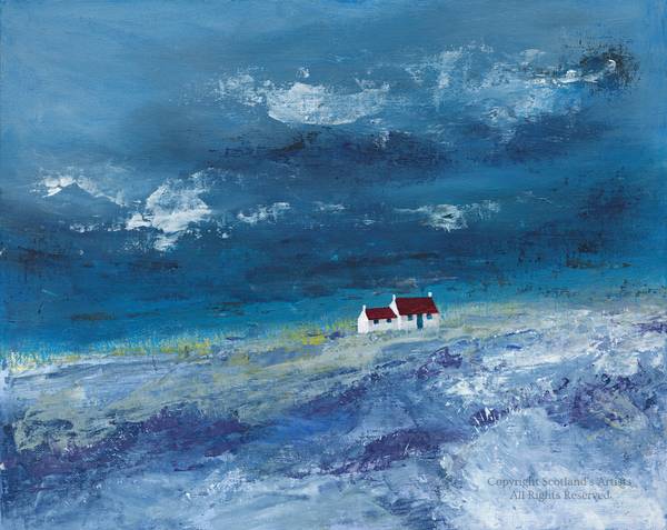 Red Roof Cottage - Acrylic - 2016 - 37 x 30cm 