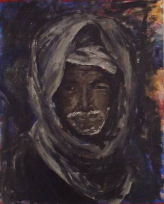 Man In Headscarf - Acrylic on Canvas - 75cm x 60cm