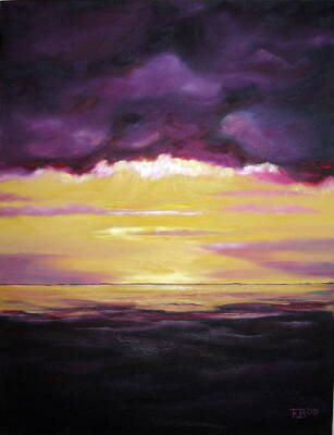 Lilac Sunset - Oil on Canvas - 18ins x 24ins