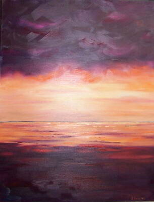 Magenta Sunset - Oil on Canvas - 30ins x 40ins