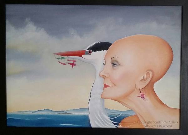 Heron Healing - Oil on Canvasboard - 60 x 40 cm