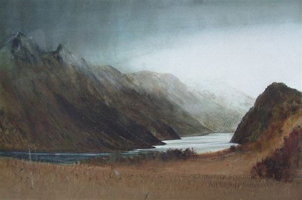 Above Portincaple, Loch Long -  Watercolour - 2013 - 13 x 20 ins