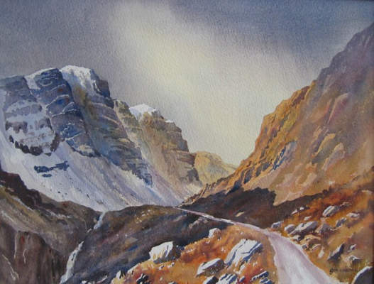 Wilderness Road - watercolour - 24ins X 19ins (sold)