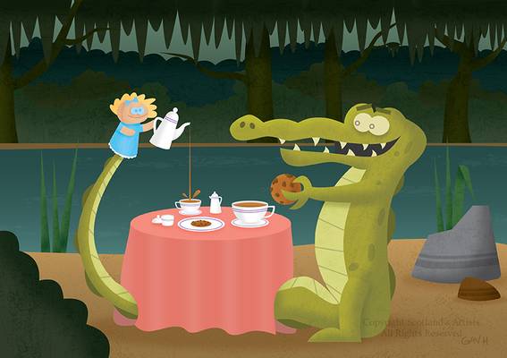 Croc's Tea Party - A4 - Digital - 2016
