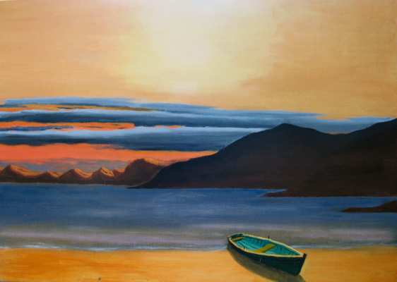 Loch Linnhe 2 - Oil on canvas board - 59cms x 43cms