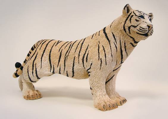 Siberian Tiger - Roughly 50cm long - Individually made - Fired and finished in acrylics