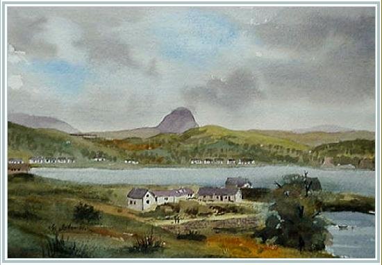Suilven, from Lochinver, Sutherland - 7�ins X 11ins - Watercolour on 140lb Bockingford Paper