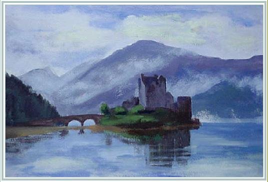 Eilean Donan Castle, Loch Duich - 8ins X 11�ins - Acrylic on 140lb Watercolour Paper