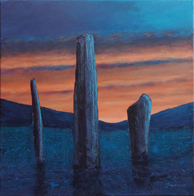 Machrie Stones - 500x500 - Acrylic on canvas