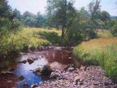Summer at Mid Craggie - Oil on board - 60x45cm