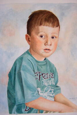 Granda's Boy - Watercolour - Commission