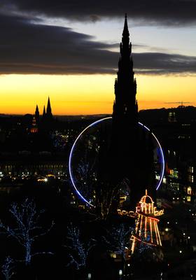 Edinburgh from the Balmoral Hotel Rooftop - Shot with full frame digital SLR