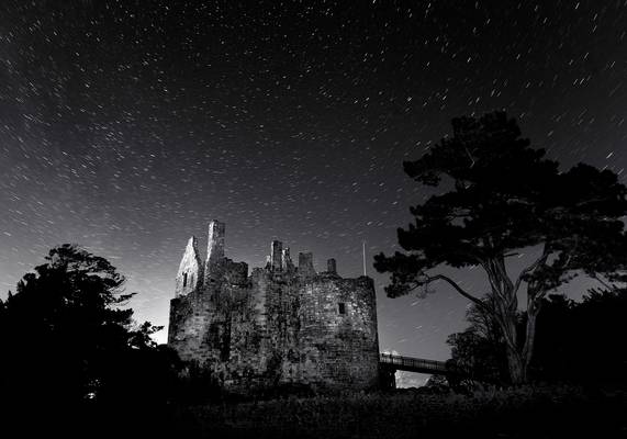Dirleton Castle under the Stars - Shot with full frame digital SLR