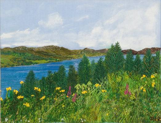 Lochcarron, From (about) Strome Ferry - 25.5 x 20.5cm - 2012