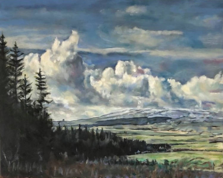 Widburns from Bankend - Oil on Canvas - 2021 - 20ins x 16ins