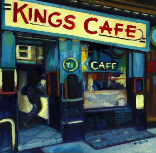 Memories from my childhood. The cafe across from the Kings theatre.
