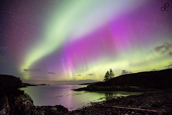 Aurora Over Lochinver (digital photo)