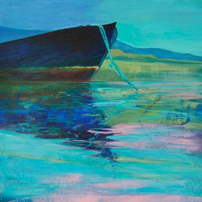 Reflections on a Blue Rope - 60x60cms - Acrylic