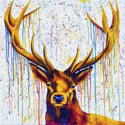 King Of The Glen - Acrylic - 2016 - 50 x 50cm