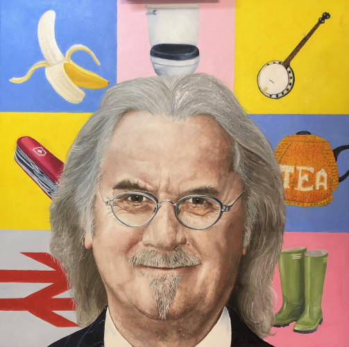 Billy Connolly - 60cm square - Oil on Linen - 2018
