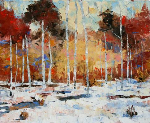 Winter Gold - Oil on Canvas  - 20"x24"