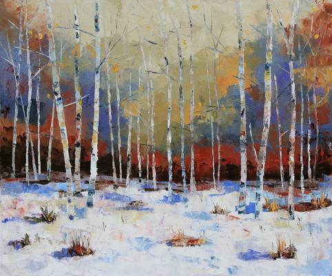 Winter Birch - Oil on Canvas - 20"x24"
