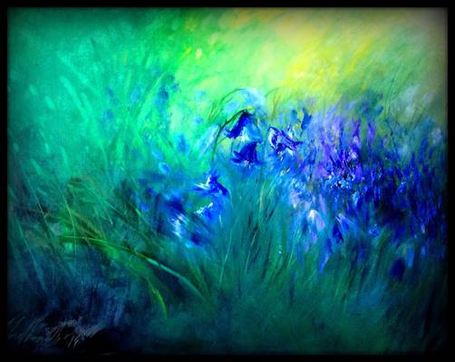 Bluebells - Oil on Canvas - 24ins X 30 ins
