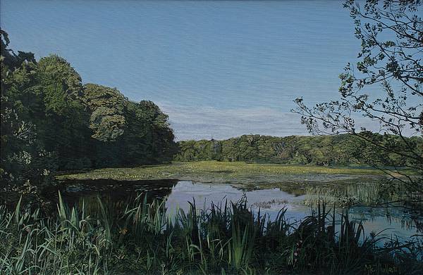 The Swan Pond, Culzean Castle - Oil on Linen - 60cm x 40cm