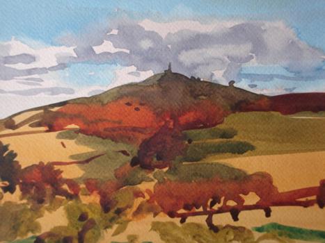 Perthshire Hill - watercolour