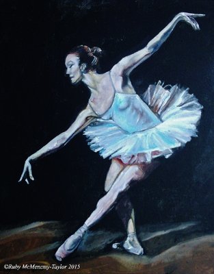 Ballerina - Oil on Canvas - 25.4 x 30cm  - 2015