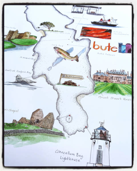 Map of Bute