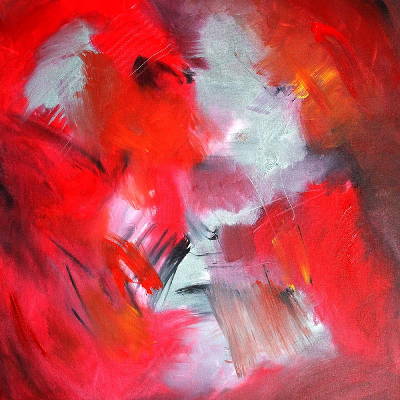 Aumento Rosso - 30in x 30in x 1.38in - Acrylic