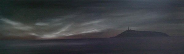 Moonrise over Ross Island