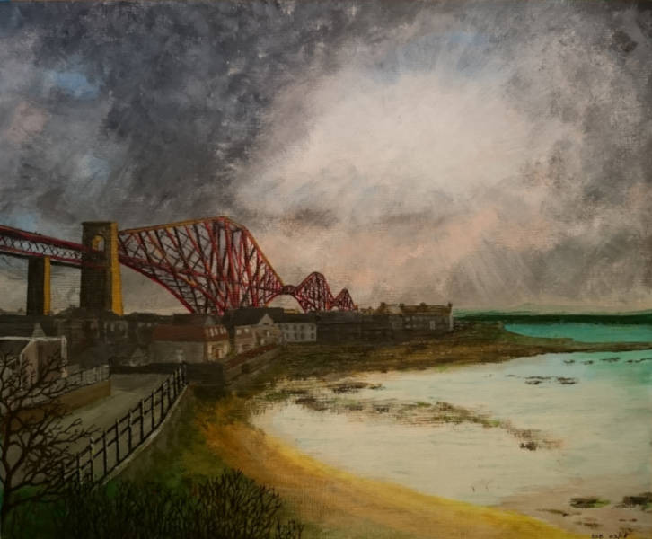 My attempt at painting the world famous Forth bridge